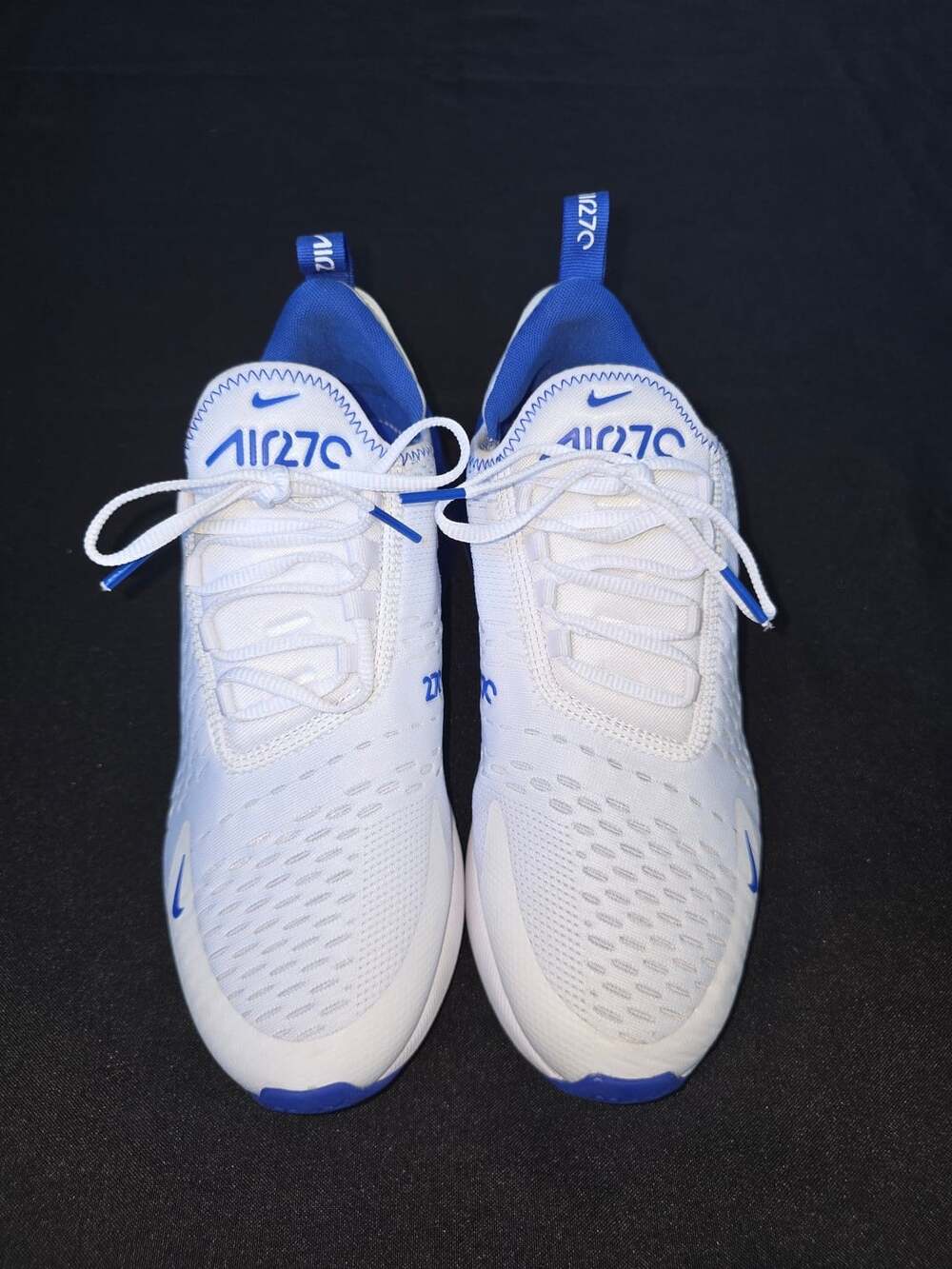 Nike Air Max 270 White Racer Blue Kentucky DH0268-100 Size 7.5